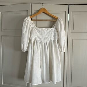 The A&F Emerson Poplin Puff Sleeve Mini Dress